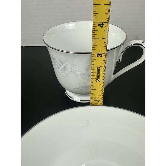 Noritake Virtue Cup and Saucer Set 2934 Blue Rose - Picture 4 of 5